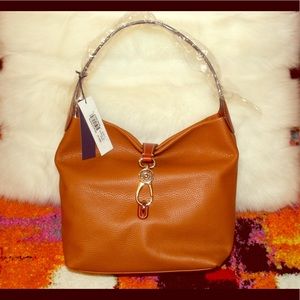 Dooney and bourke logo lock leather